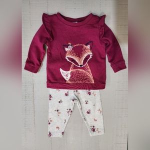Carter's shirt and legging set